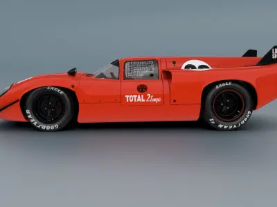 Lola MK III T70 Racing Car 3D model
