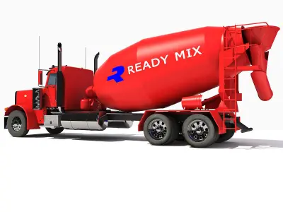 Concrete Mixer Truck 3D model