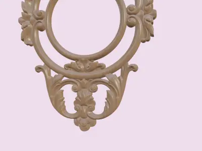 Mirror Frame Decor For Wood Carving 3D print model purchase