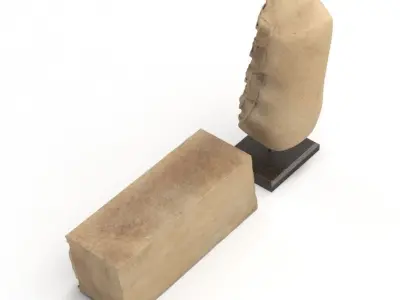 Set of 2 Roman Architectural Fragments 3D model