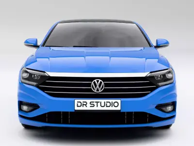 Volkswagen Jetta 2019 Low-poly 3D model purchase