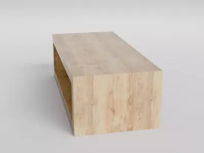 Coffee Table 01 Low-poly 3D model