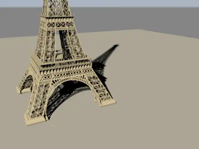 Eiffel tower 3D model