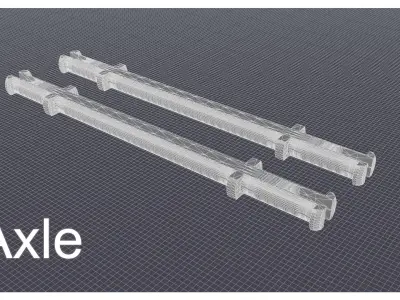 3d Printed Toy Car Kit 3D model