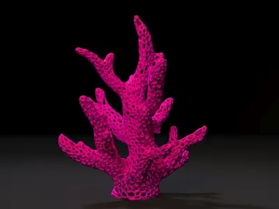 Coral Voronoi 3D print model