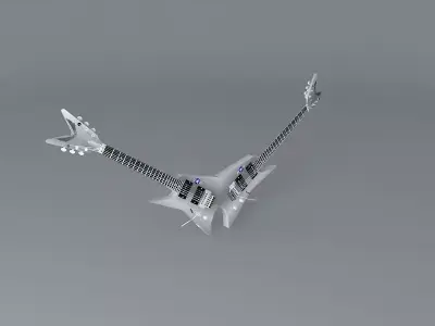 Michael Angelos Dean Double guitar Free 3D model