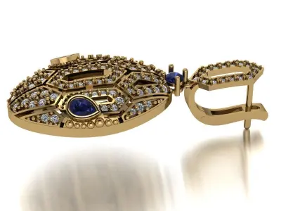 Bvlgari Earrings 3D print model