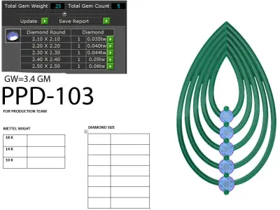 Women Pendant 3D print model 3D print model