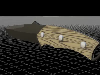 Knife neo Low-poly 3D model
