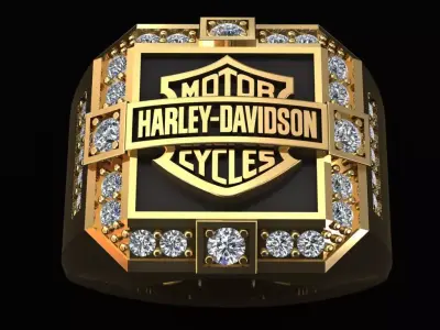 Harley-Davidson Ring Code-CGH005 3D print model