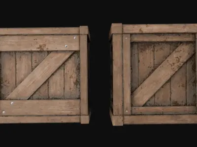 FREE Low-Poly Wood Crates Free low-poly 3D model