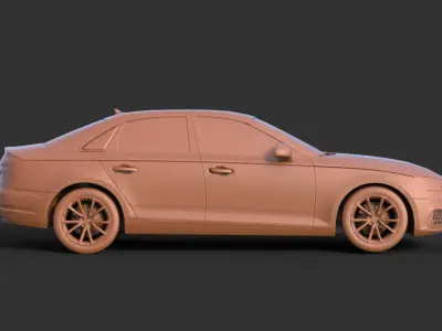 Audi A4 2012 3D print model