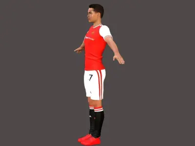 Cristiano Ronaldo Low-poly 3D model