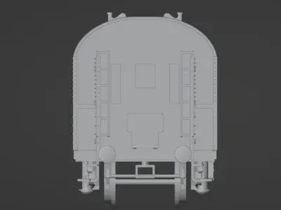 H0 1-87 scale passenger car Bi-29 Donnerbuechse 3D print model