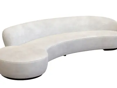 Vladimir Kagan Curved Sofa for Directional 3D model
