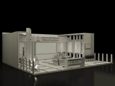 Booth Exhibition Stand a357b 3D model