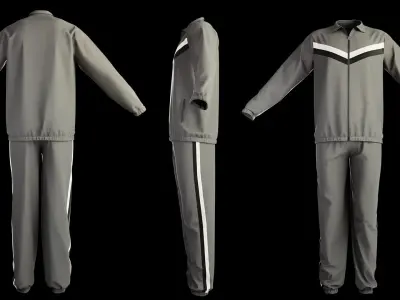 4 Tracksuits for men vol01 3D model