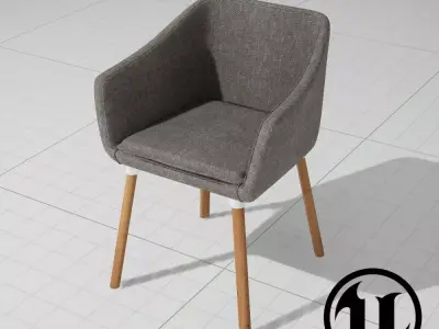 Dune Chair UE4 Low-poly 3D model