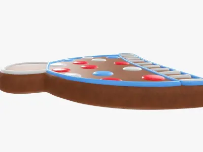 Cookie hat Christmas 3D model