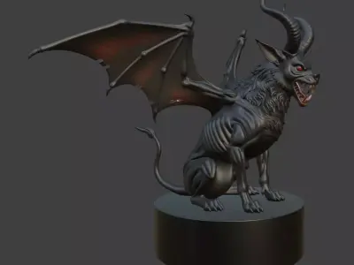 Halloween Demon Beast 3D Model for Print 3D print model
