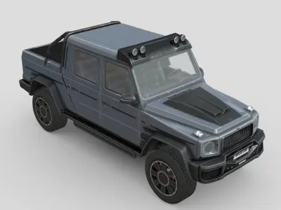 Brabus 800 XLP Low-poly 3D model