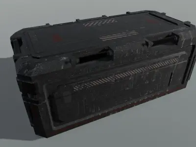 Container 3D Model  Low-poly 3D model