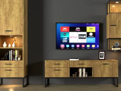 Tv set decoration 3D model