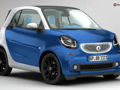 Smart ForTwo 2015 3D model