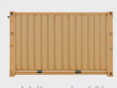 Logistics Container Detailed Corrugated model pack Low-poly 3D model