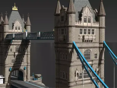 Tower Bridge London 3D model