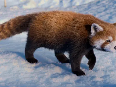 Red Panda Rigged Animated 3D model