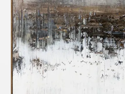 Plaster two square photo frames 42 Low-poly 3D model