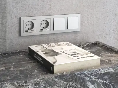 Decorative wall panel set 112 3D model