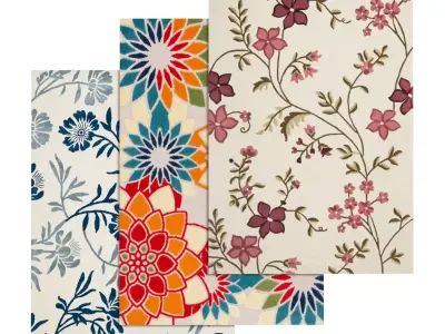 Rug Set 2344 3D model