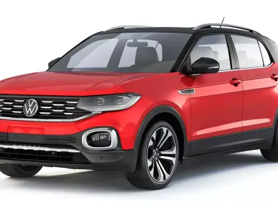 Volkswagen T-Cross 250 TSI Highline 2019 3D model