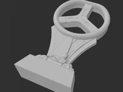 Kart Racing Trophy Model 3D print model