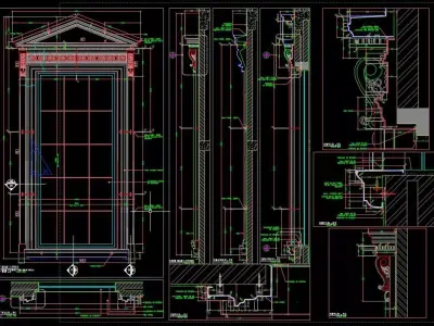 GRC cladding fixation details 3D model