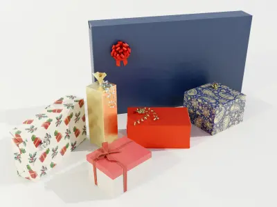 Christmas Gifts 3D model buy
