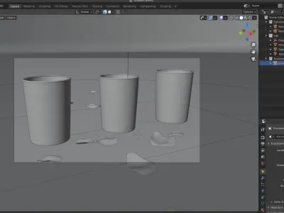 Moroccan Glasses also for a teaset and Christmas 3D model