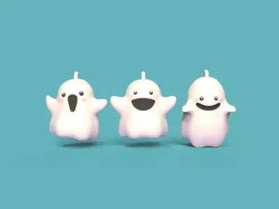 Happy Ghosts 3D print model