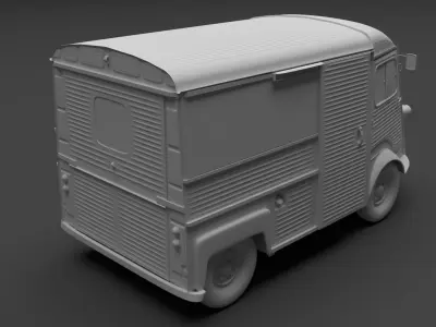 1980 Citroen H 3D model