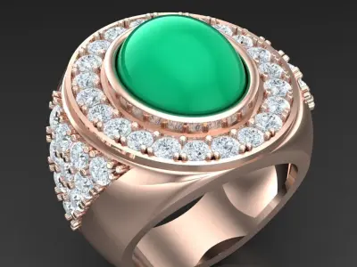 Luxury Men Rings Designs 5MR013 3D print model
