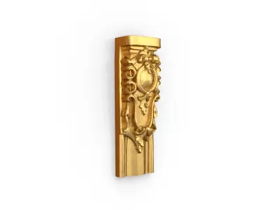 Classic decor ornament carved 12  3D model
