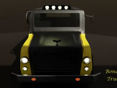 HighPoly Truck dump 3D model