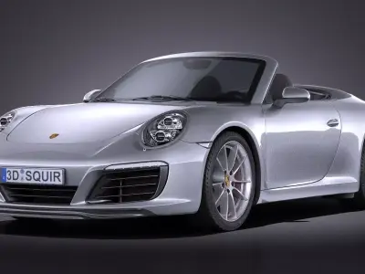 Porsche 911 Carrera Cabriolet 2016 3D model