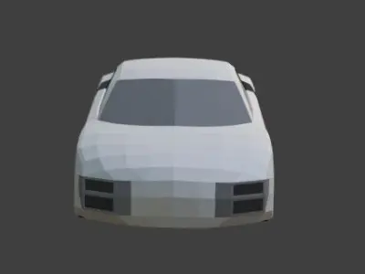 Audi R8 Low-poly 3D model