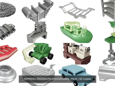 ASPIRING ENGINEERS EDUCATIONAL PACK 3D Model Collection