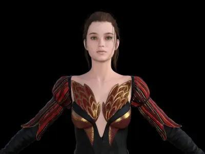 WarriorPrincess woman 3D model