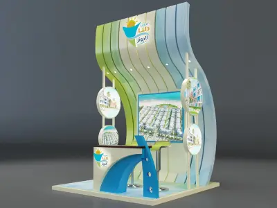 Booth Exhibition Stand a347a 3D model