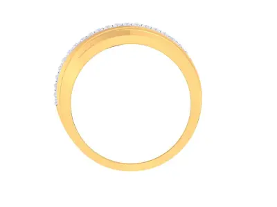 Ladies diamond ring 3D print model 2